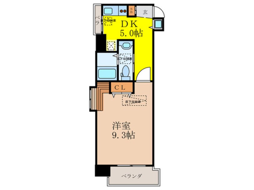 間取図 プルメリア新大阪