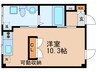 サングリエG 1Rの間取り
