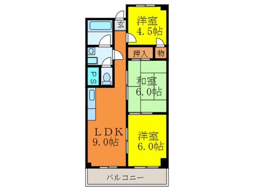 間取図 旭第2ﾏﾝｼｮﾝ