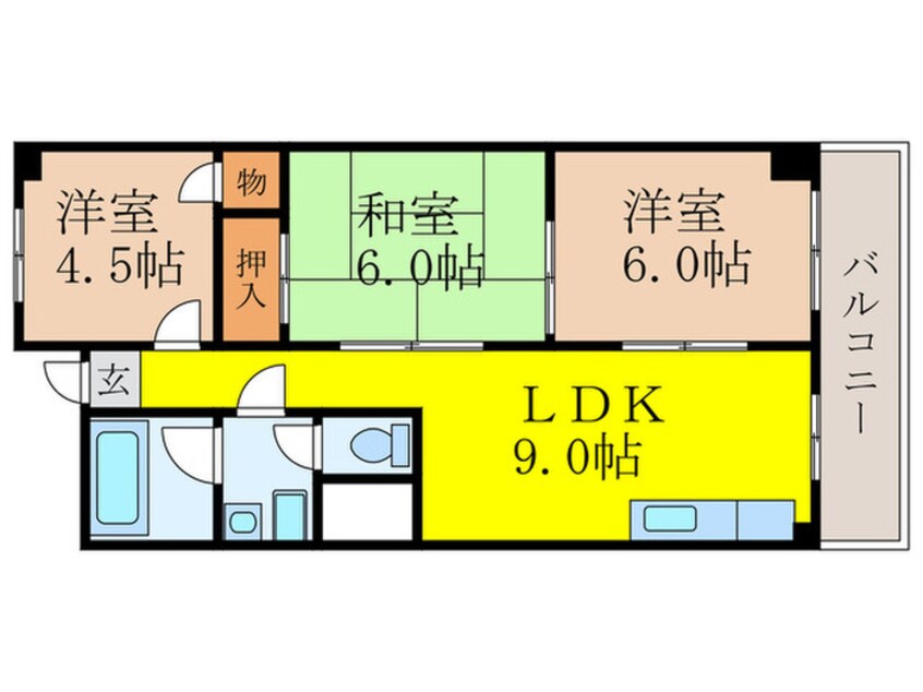 間取図 旭第2ﾏﾝｼｮﾝ