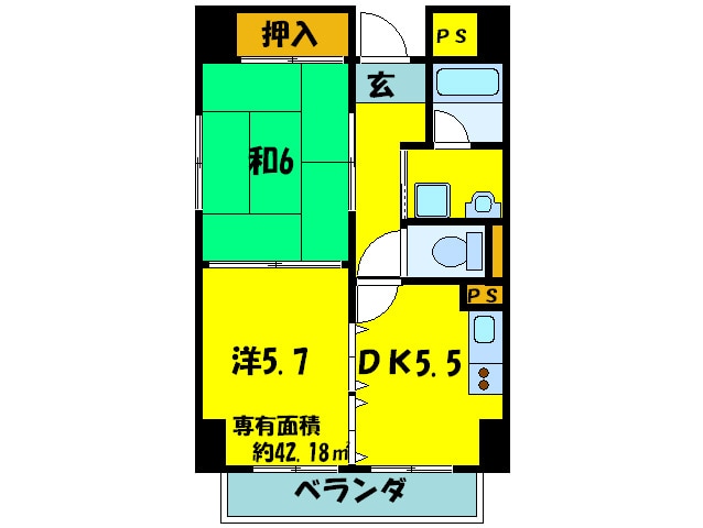 間取り図 グランデ松原