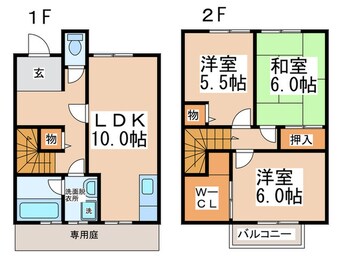 間取図 グリ－ンリ－ヴス