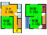 樫川借家1号　 3DKの間取り