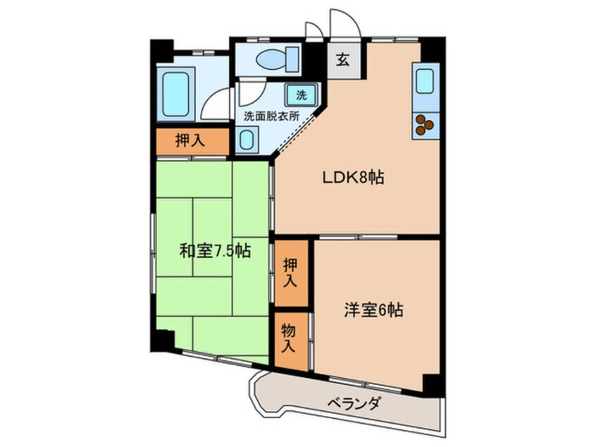 間取図 セシル古市