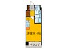 ア－バンフラッツ上町 1Rの間取り