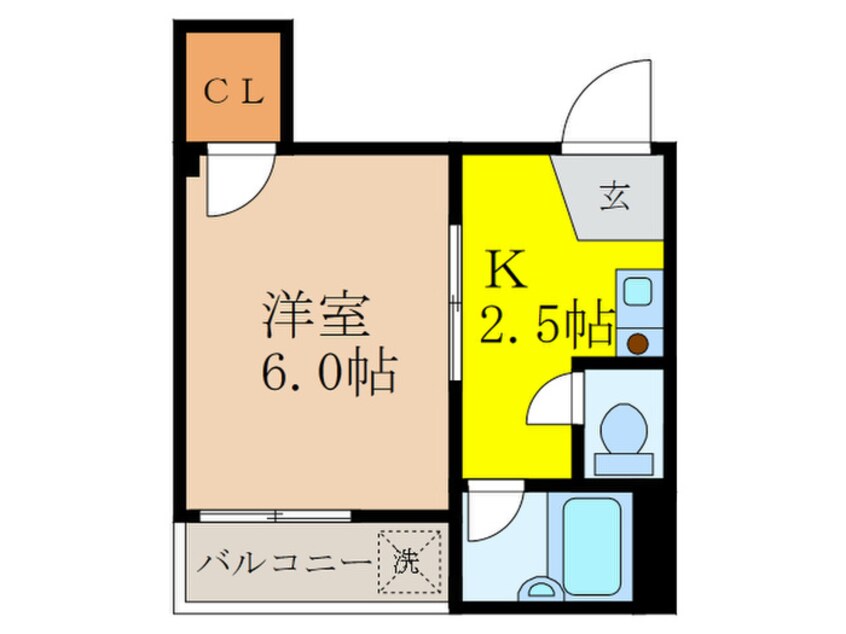 間取図 山口ﾊｲﾂ片山