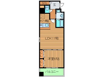 間取図 Ｓ-ＲＥＳＩＤＥＮＣＥ学園坂