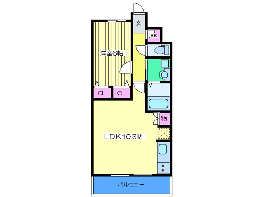 間取図 Ｓ-ＲＥＳＩＤＥＮＣＥ学園坂