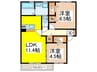 シャルム 2LDKの間取り