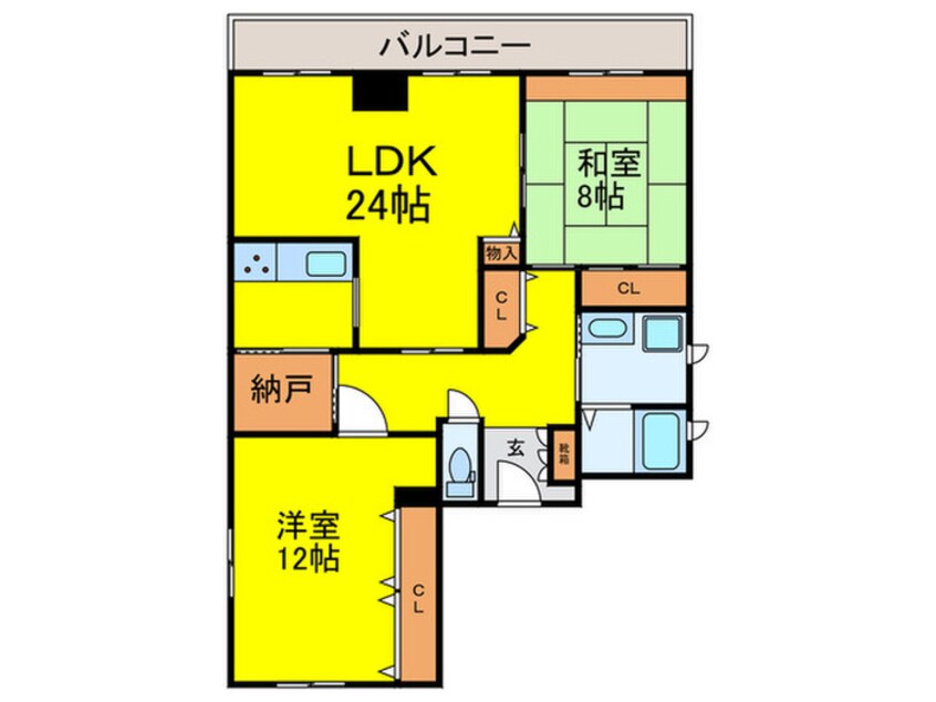 間取図 パストラルク－ル