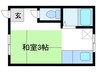 第２太陽ハイツ 1Rの間取り