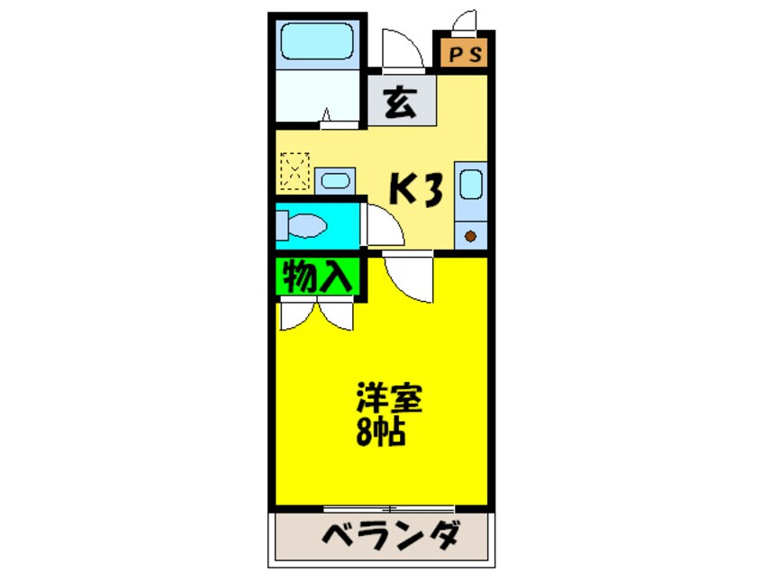 間取図 コーポ富之里