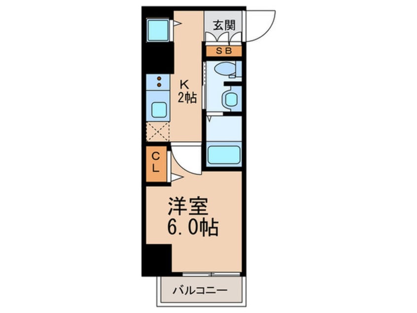 間取図 セオリー大阪フルール（405）