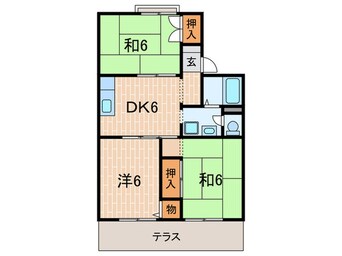 間取図 エレガントハイツⅡ