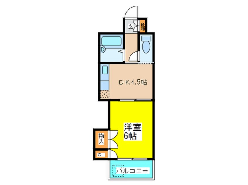 間取図 ローズコーポ京橋