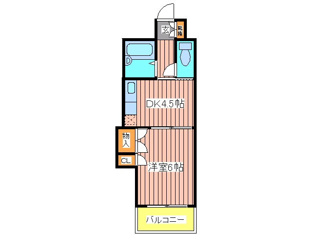 間取り図 ローズコーポ京橋