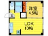 ラヴィクレール・M 1LDKの間取り