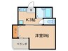 K24ビル 1Kの間取り