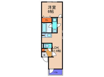 間取図 パークサイド鷺洲