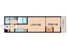 ALEGRIA大津 1LDKの間取り