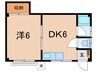 ナカネマンション 1DKの間取り