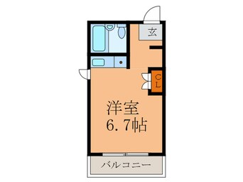 間取図 ＥＳＰＲＩＭＥ新大阪Ⅱ