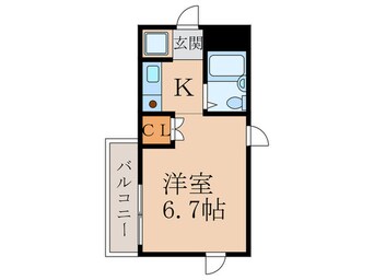 間取図 ＥＳＰＲＩＭＥ新大阪Ⅱ