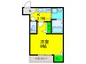 フジパレス堺諏訪森Ⅱ番館 1Kの間取り