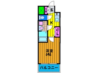 間取図 ｸﾚｱ-ﾄ北大阪ﾚｳﾞｧﾝﾃ(1504)