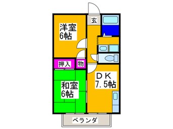 間取図 ハイツⅢ