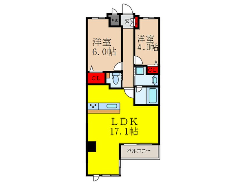 間取図 サンシャイン江坂Ⅴ