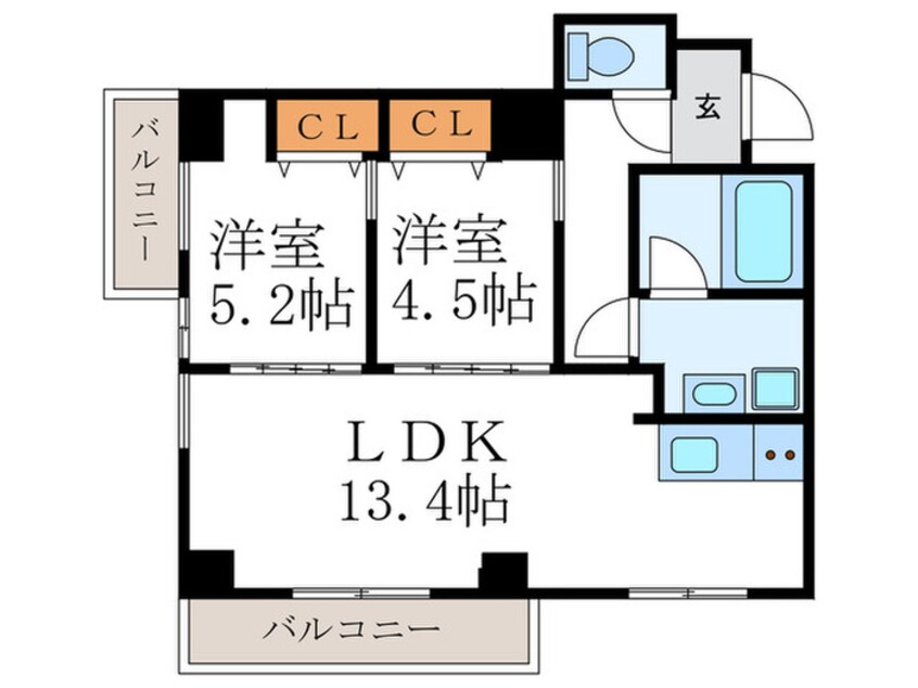 間取図 モンドール西院