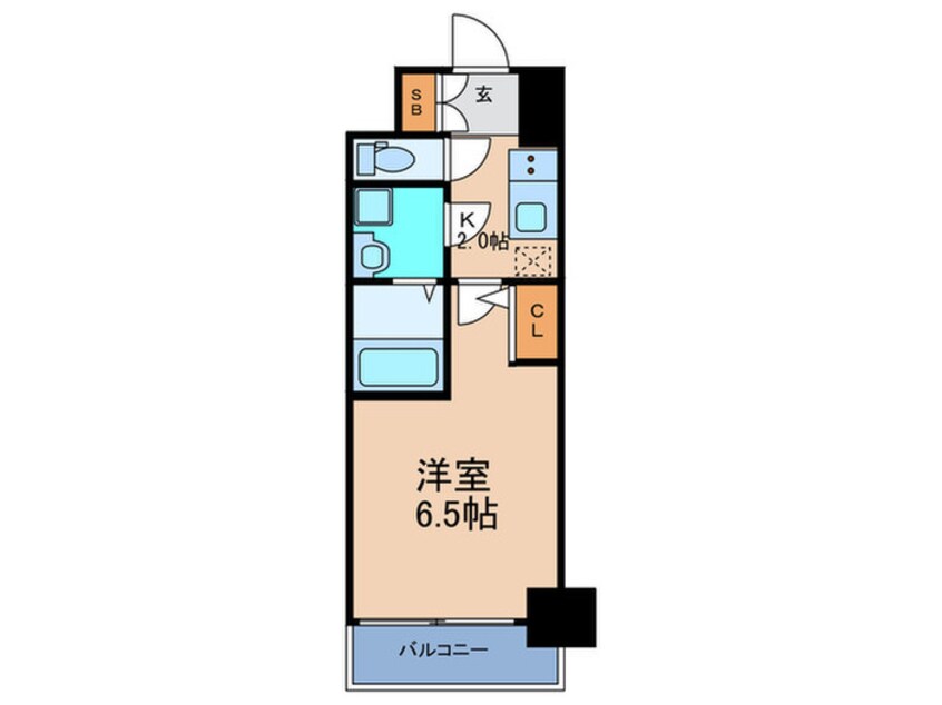 間取図 ｴｽﾘｰﾄﾞ新福島(208)