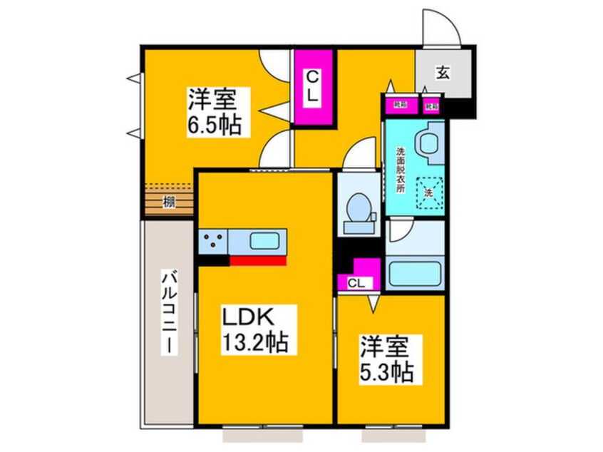 間取図 ShaMaison geo 白鷺