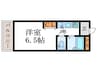 カーサ御所西 1Kの間取り