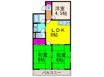 間取図 フローレ長谷川