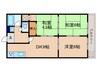 藤マンション 3DKの間取り