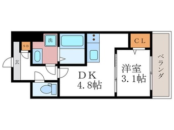 間取図 エクスフォート京都聚楽町