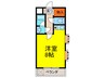 カ－サ浅尾Ⅰ 1Rの間取り