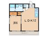 セントラルハイツ本山 (4A) 1LDKの間取り