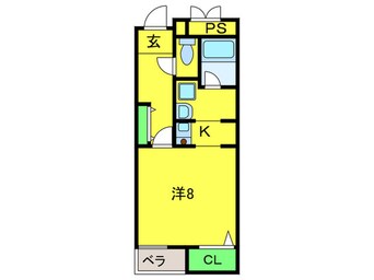 間取図 フォーレスト中百舌鳥