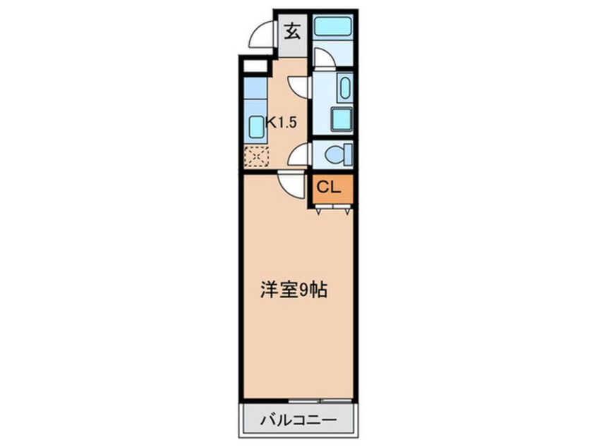 間取図 フジパレス弓削