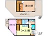 童人(わらべ) 2DKの間取り