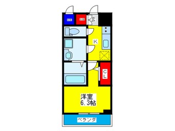 間取図 エスリード京橋セントラル(1205)