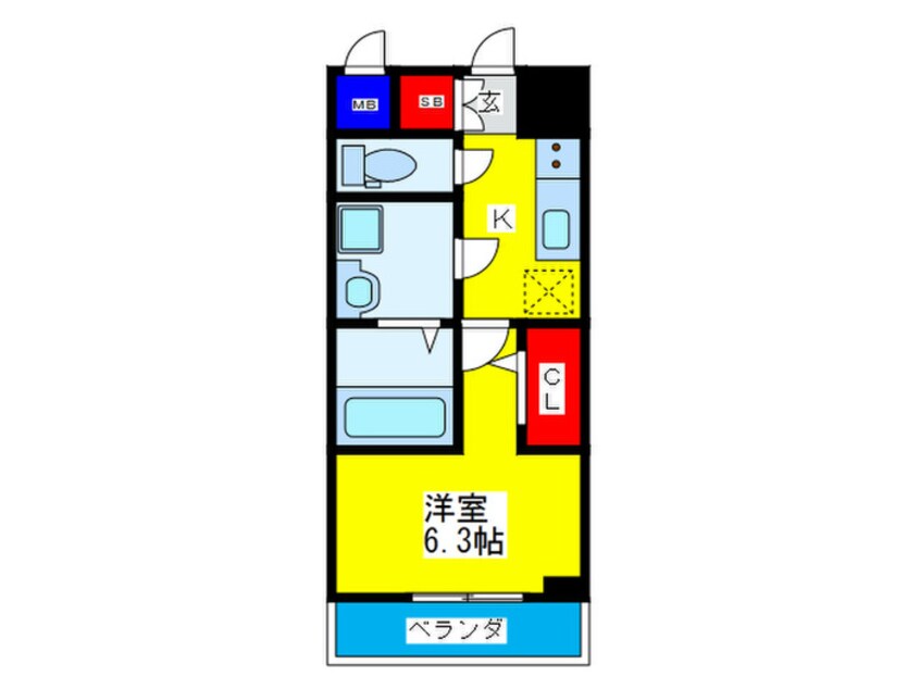 間取図 エスリード京橋セントラル(1205)