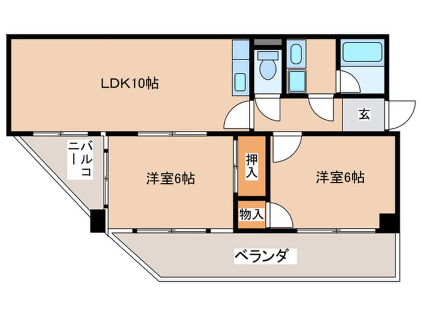 間取図 生玉パ－クハイツ
