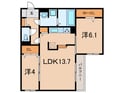 Ｌａｍａｉｓｏｎ青木町Ⅰの間取図