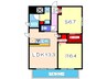 レジデンス・スエヒロ上本町 1LDK+Sの間取り