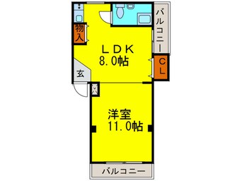 間取図 エフアール船場西