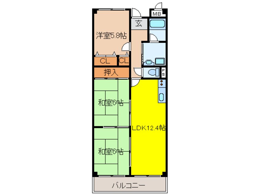 間取図 メゾンド－ル２